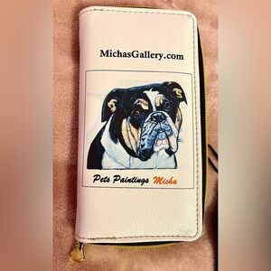 Wallet bulldog & German Sheppard dog design